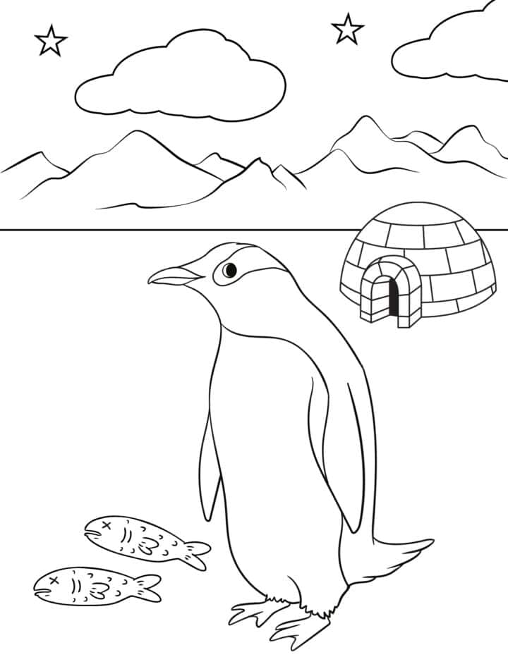 15 Free Penguin Coloring Pages for Kids - Prudent Penny Pincher