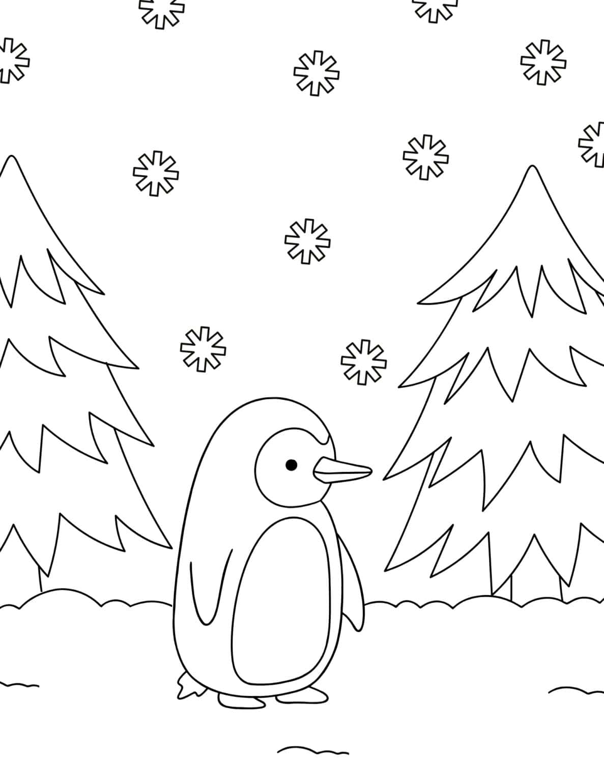 15 Free Penguin Coloring Pages for Kids - Prudent Penny Pincher