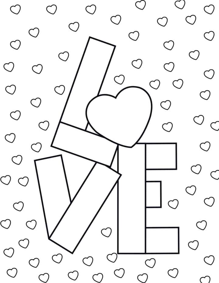 50 Free Valentine Coloring Pages For Kids - Prudent Penny Pincher