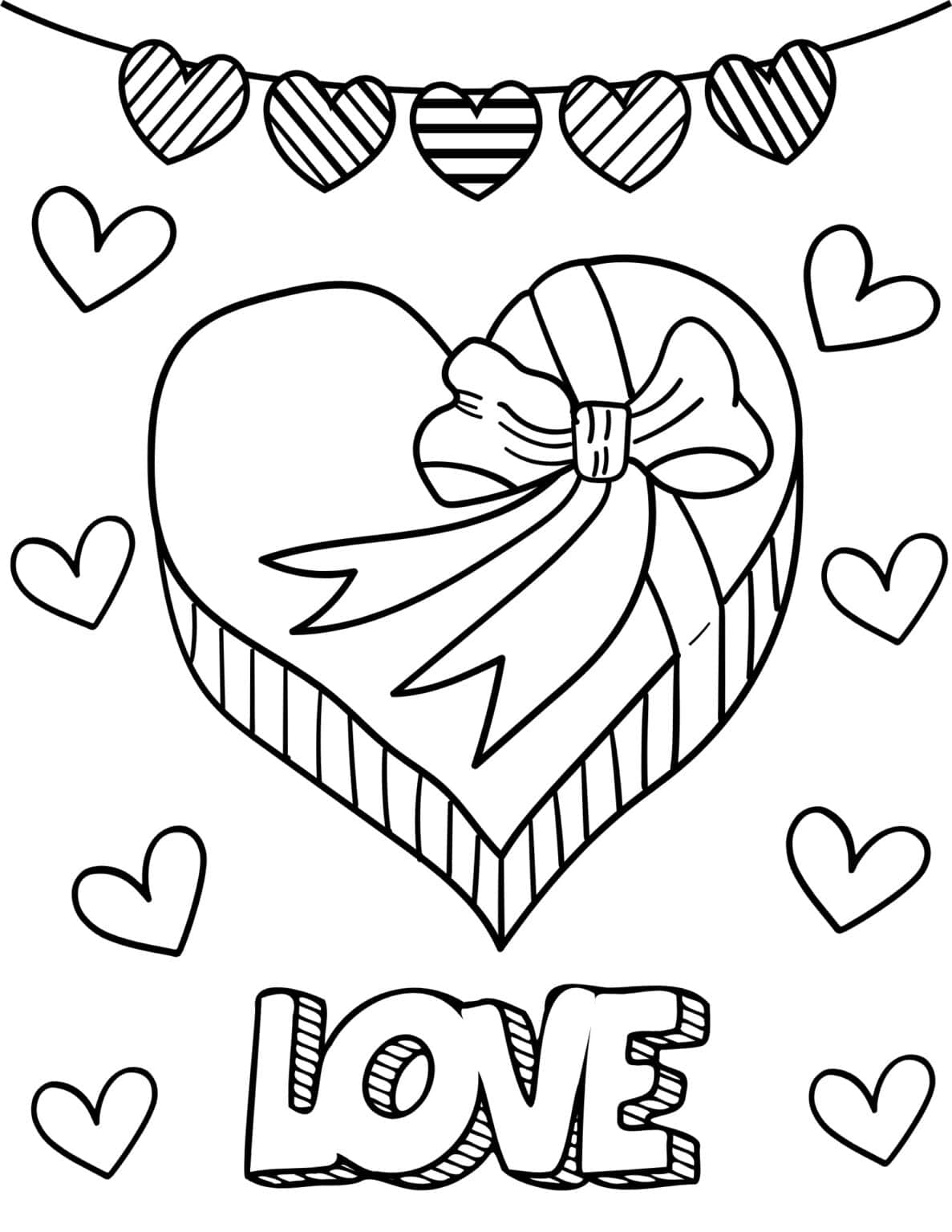 50 Free Valentine Coloring Pages for Kids - Prudent Penny Pincher