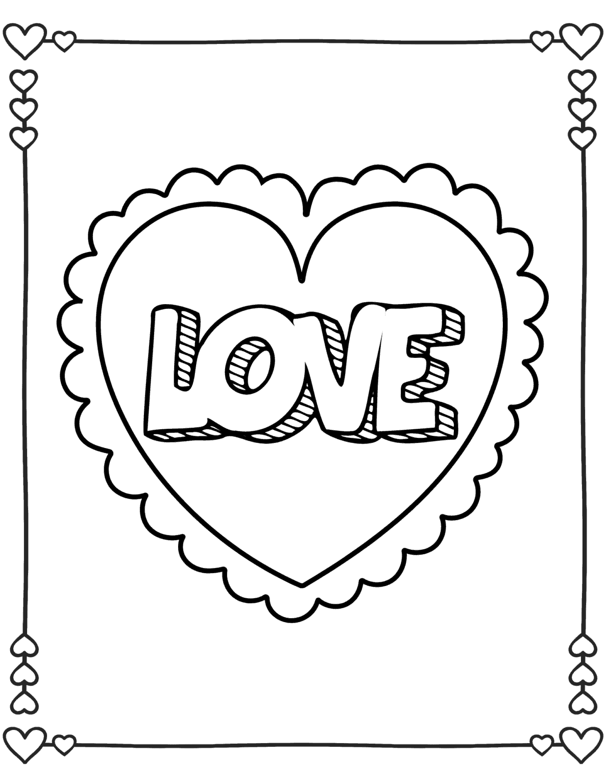 25 Free Heart Coloring Pages for Kids - Prudent Penny Pincher