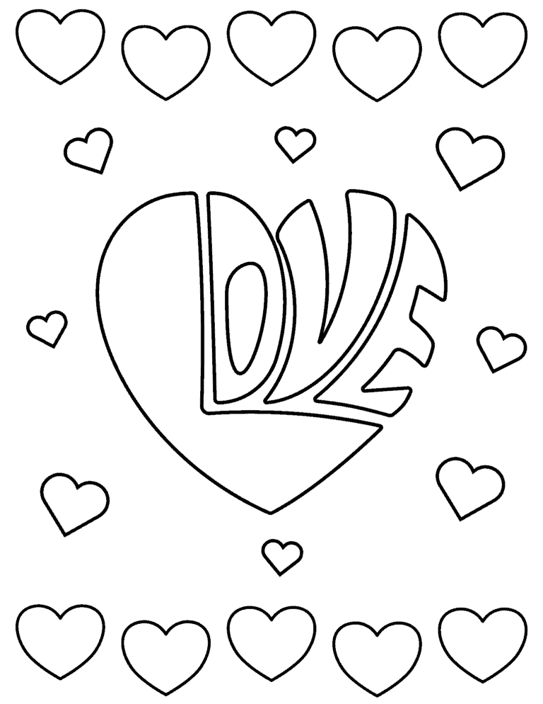 25 Free Heart Coloring Pages for Kids - Prudent Penny Pincher