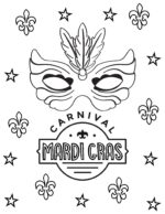 Free Printable Mardi Gras Coloring Pages for Kids - Prudent Penny Pincher