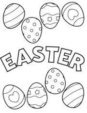 Free Printable Easter Egg Coloring Pages - Prudent Penny Pincher