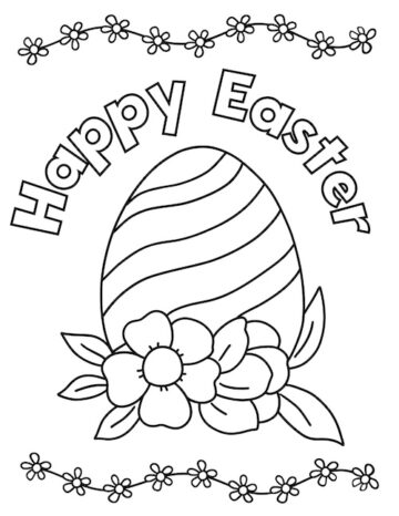 Free Printable Easter Egg Coloring Pages - Prudent Penny Pincher