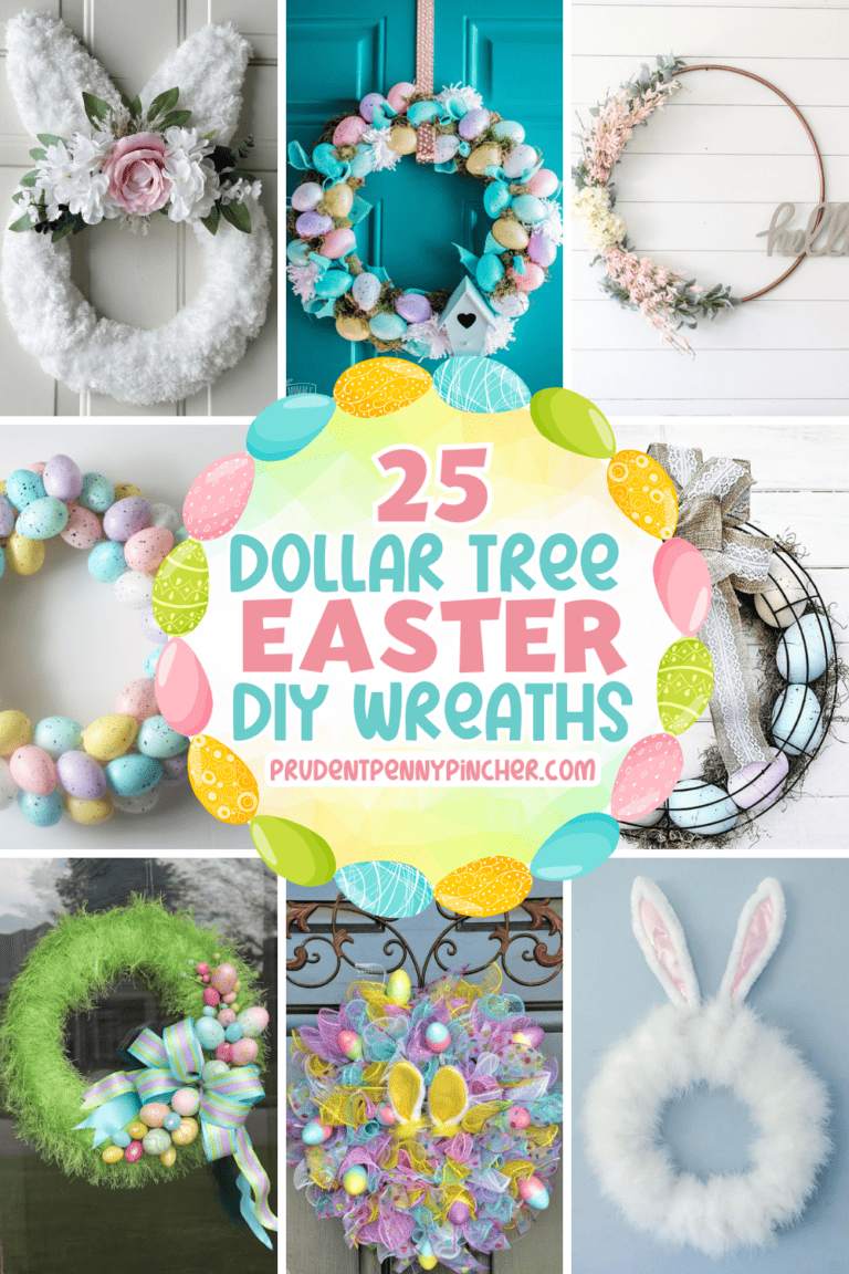 20 DIY Dollar Store Easter Wreaths - Prudent Penny Pincher