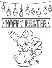 Free Easter Bunny Coloring Pages for Kids - Prudent Penny Pincher