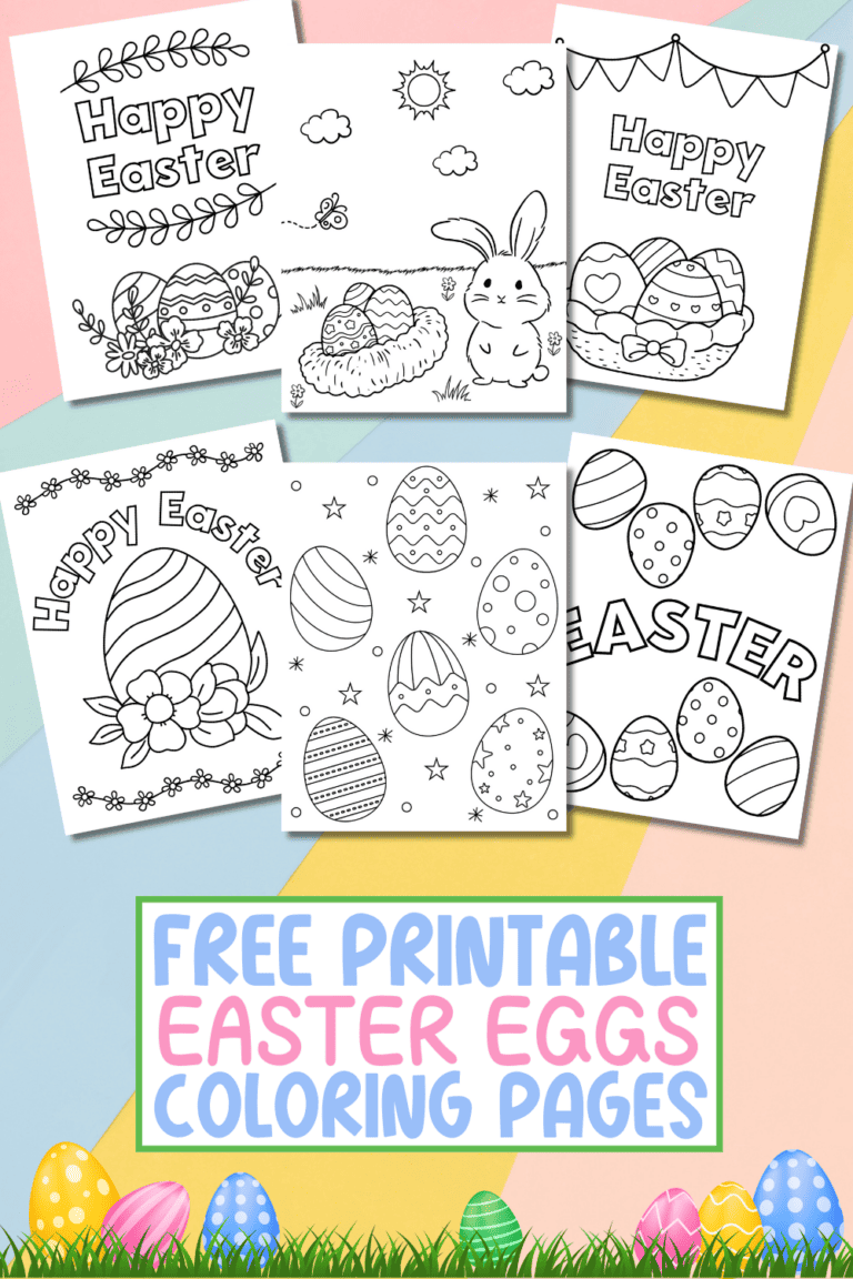 Free Printable Easter Egg Coloring Pages - Prudent Penny Pincher