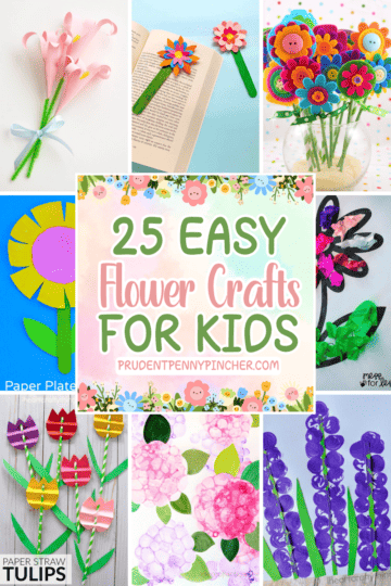 25 Easy Flower Crafts for Kids - Prudent Penny Pincher