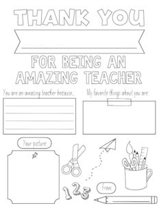 Free Printable Teacher Appreciation Coloring Pages for Kids - Prudent ...