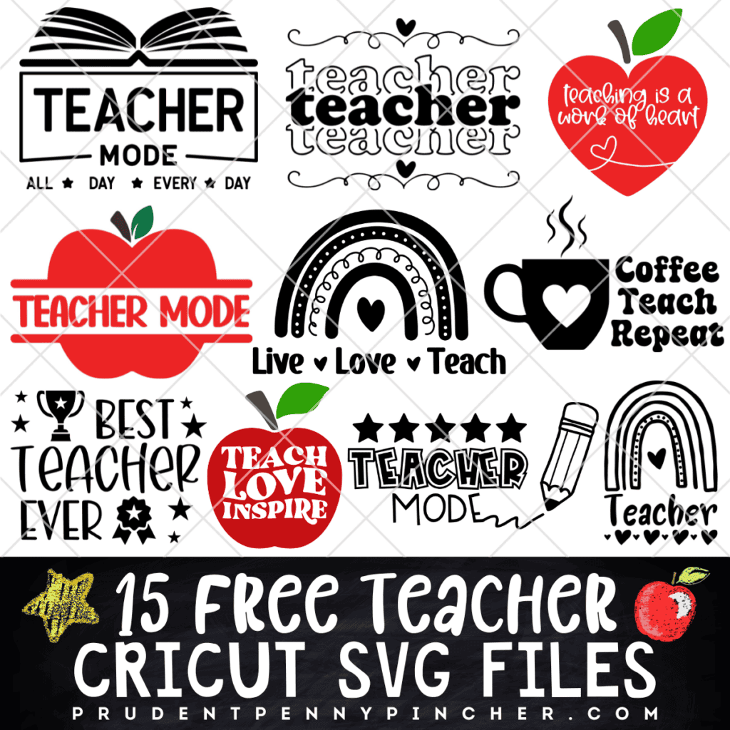 15 Free Teacher SVG Files - Prudent Penny Pincher