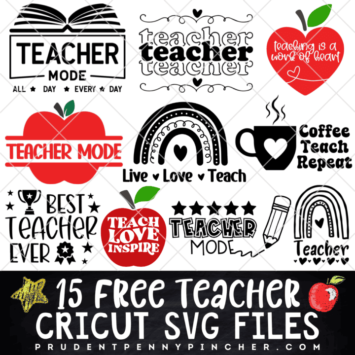 15 Free Teacher Svg Files - Prudent Penny Pincher