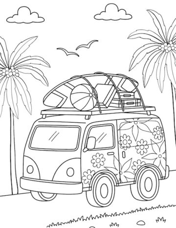 15 Free Printable Beach Coloring Pages for Kids - Prudent Penny Pincher