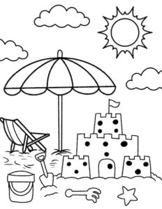 15 Free Printable Beach Coloring Pages for Kids - Prudent Penny Pincher