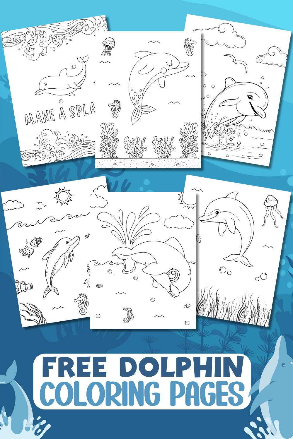 Free Printable Dolphin Coloring Pages for Kids