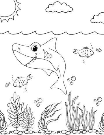 Free Printable Shark Coloring Pages for Kids - Prudent Penny Pincher