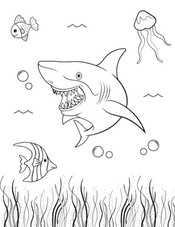 Free Printable Shark Coloring Pages for Kids - Prudent Penny Pincher