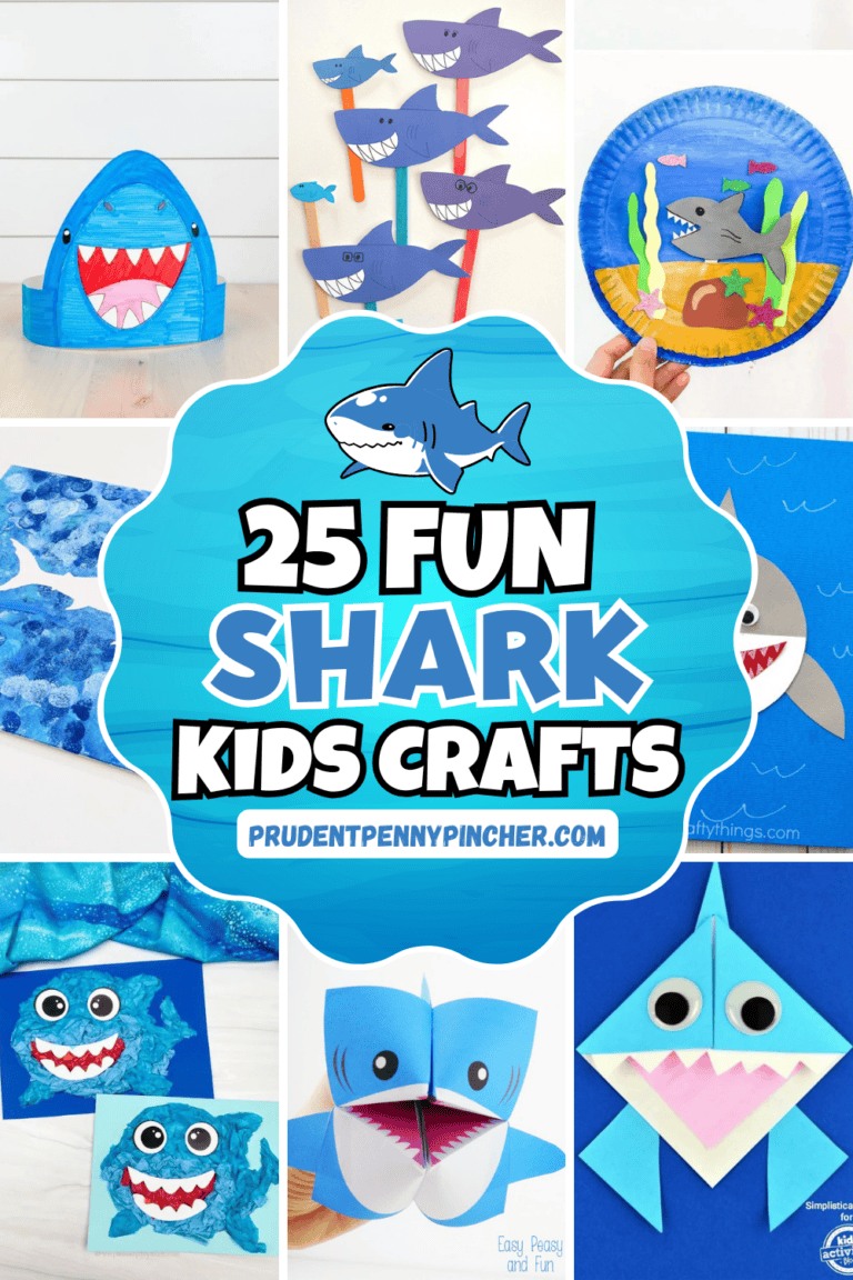 25 Fun and Easy Shark Crafts for Kids - Prudent Penny Pincher