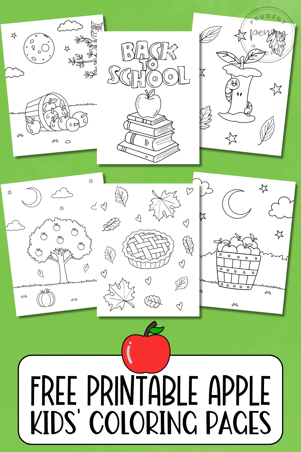 Free Printable Apple Coloring Pages for Kids