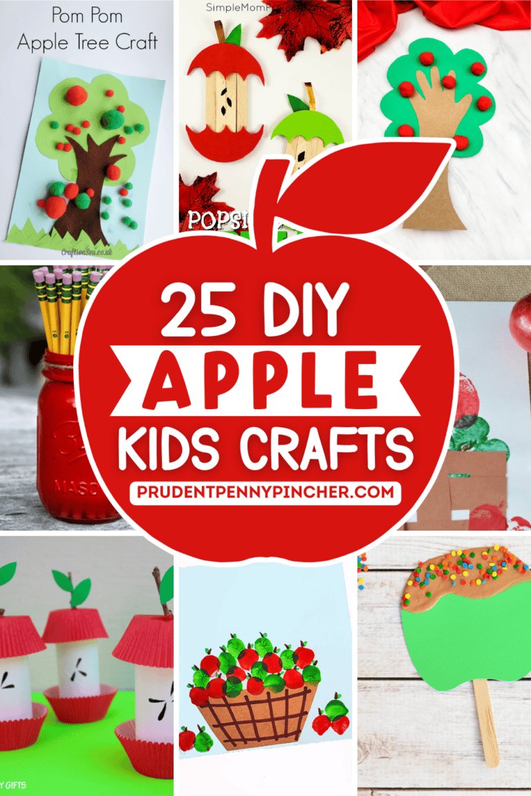 25 Fun and Easy Apple Crafts for Kids - Prudent Penny Pincher