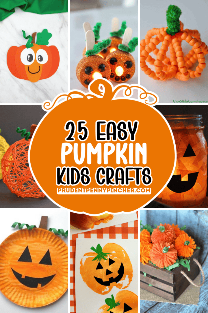 25 Fun and Easy Pumpkin Crafts for Kids - Prudent Penny Pincher