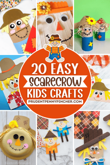 20 Easy Scarecrow Crafts for Kids - Prudent Penny Pincher