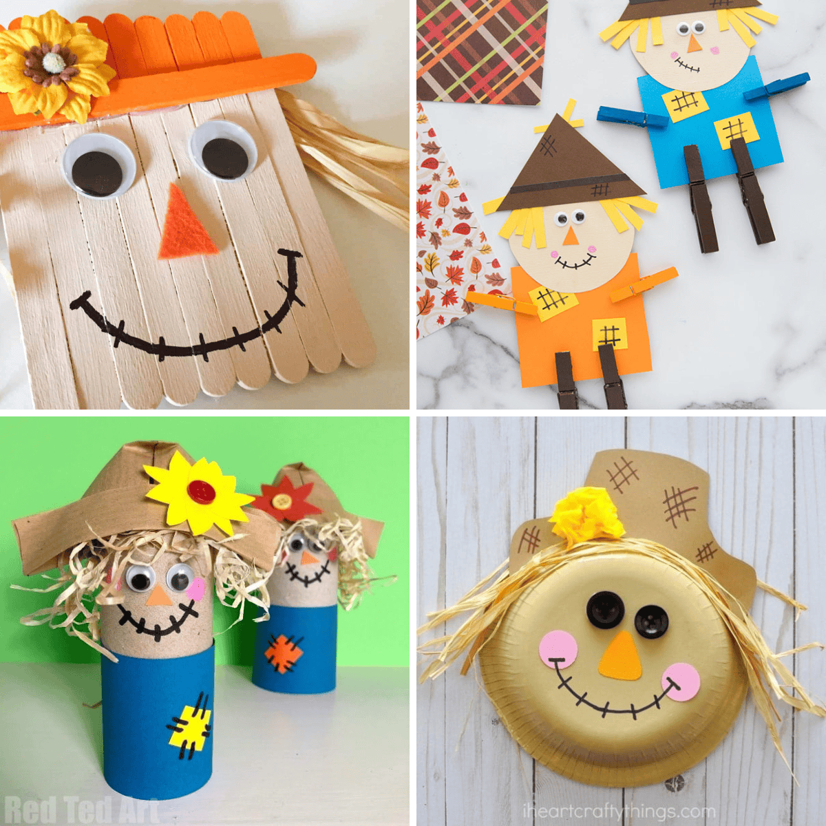 20 Easy Scarecrow Crafts for Kids - Prudent Penny Pincher