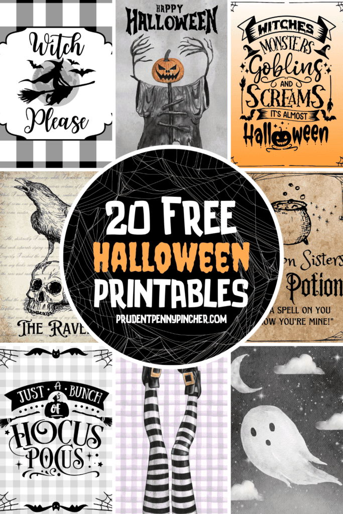 20 Free Printable Halloween Decorations - Prudent Penny Pincher