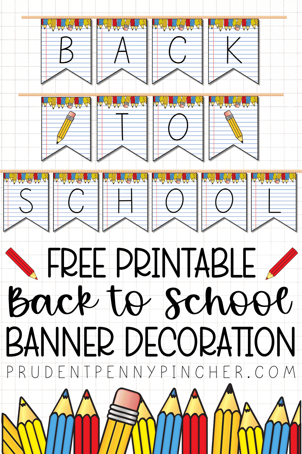 back to school banner printable