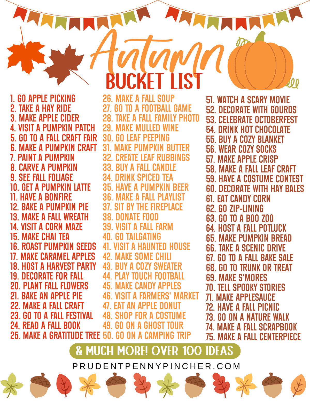 fall bucket list