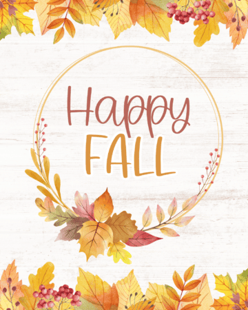 30 Free Fall Printables for Fall Decorating - Prudent Penny Pincher