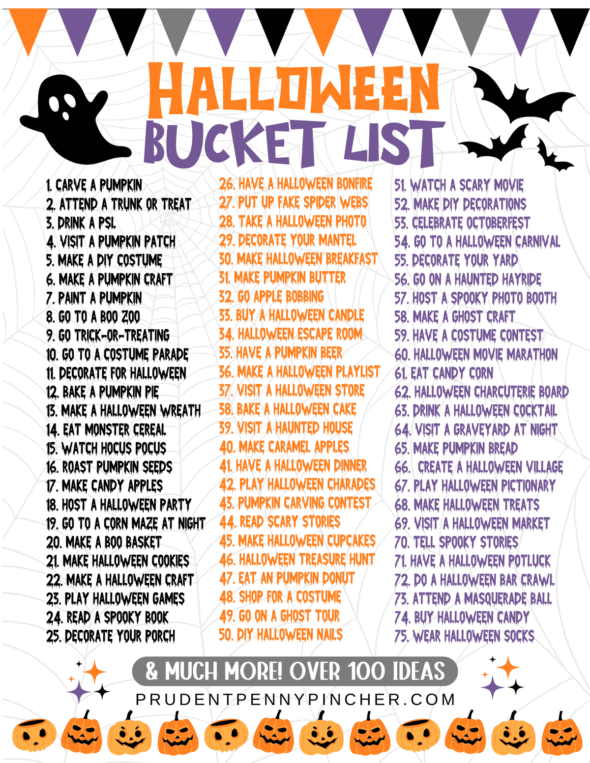 halloween bucket list