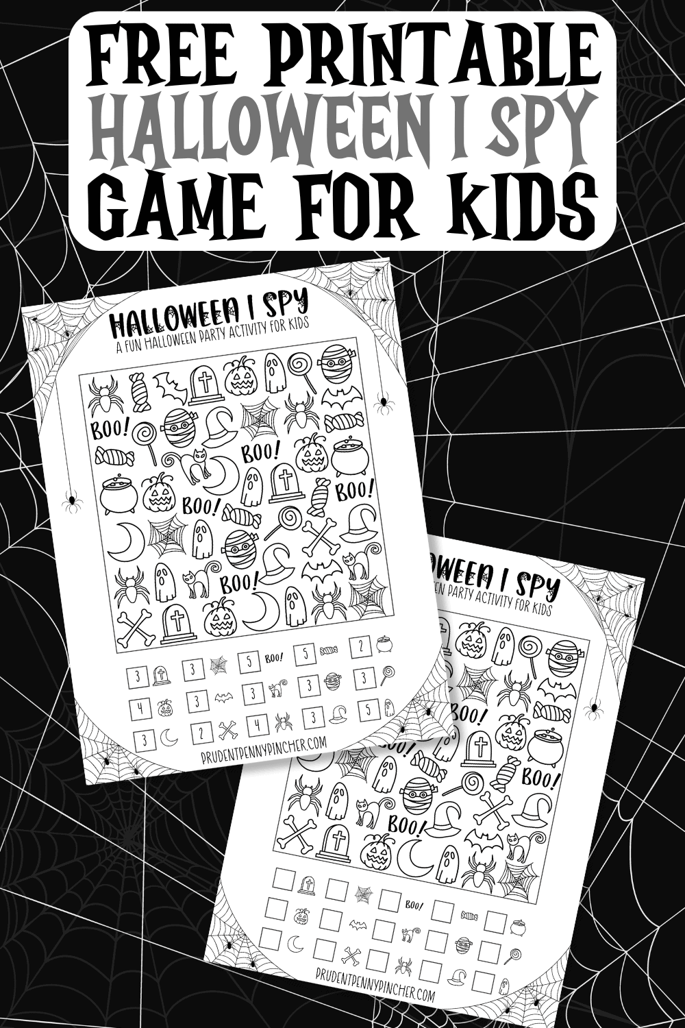 Free Printable Halloween I Spy Game for Kids