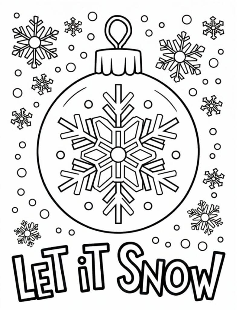 Let It Snow Snowflake