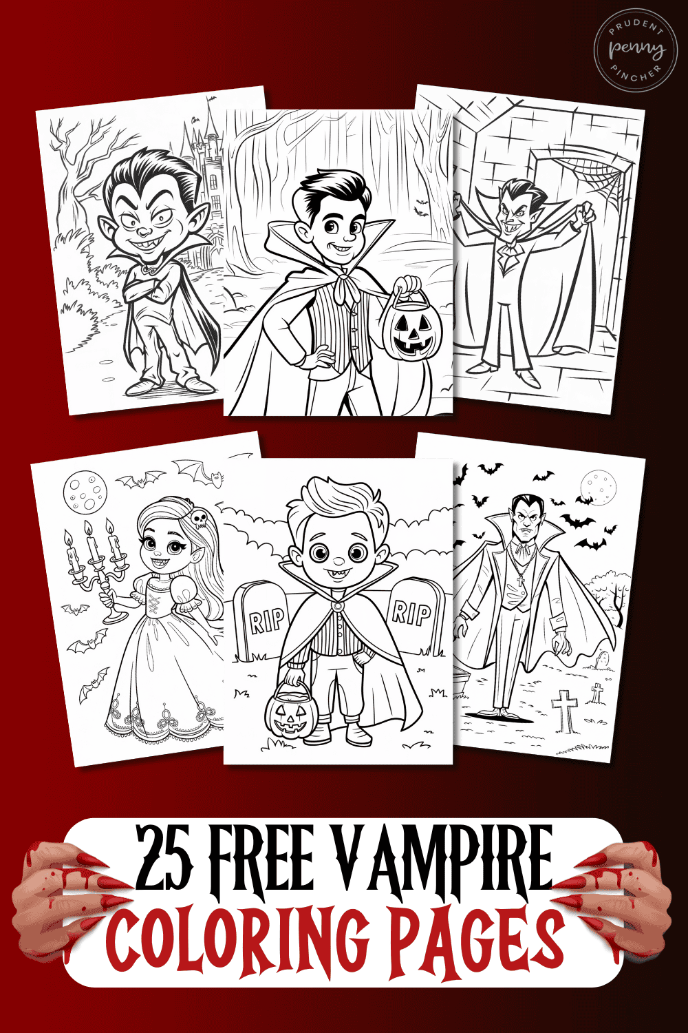 free printable vampire coloring pages