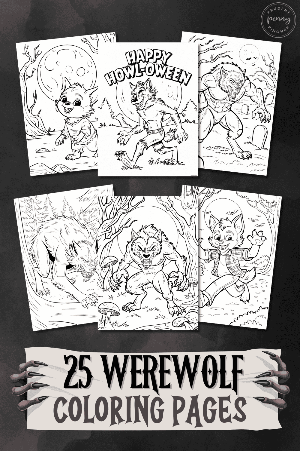 free printable werewolf coloring pages