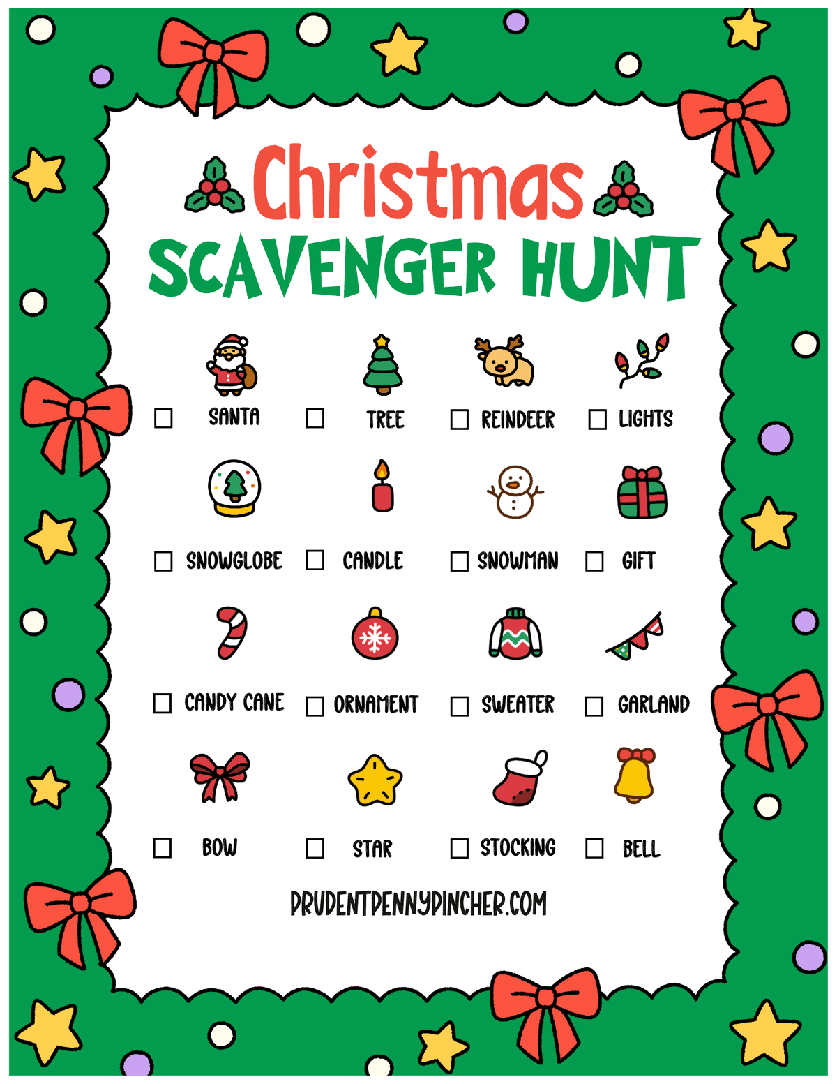 christmas scavenger hunt