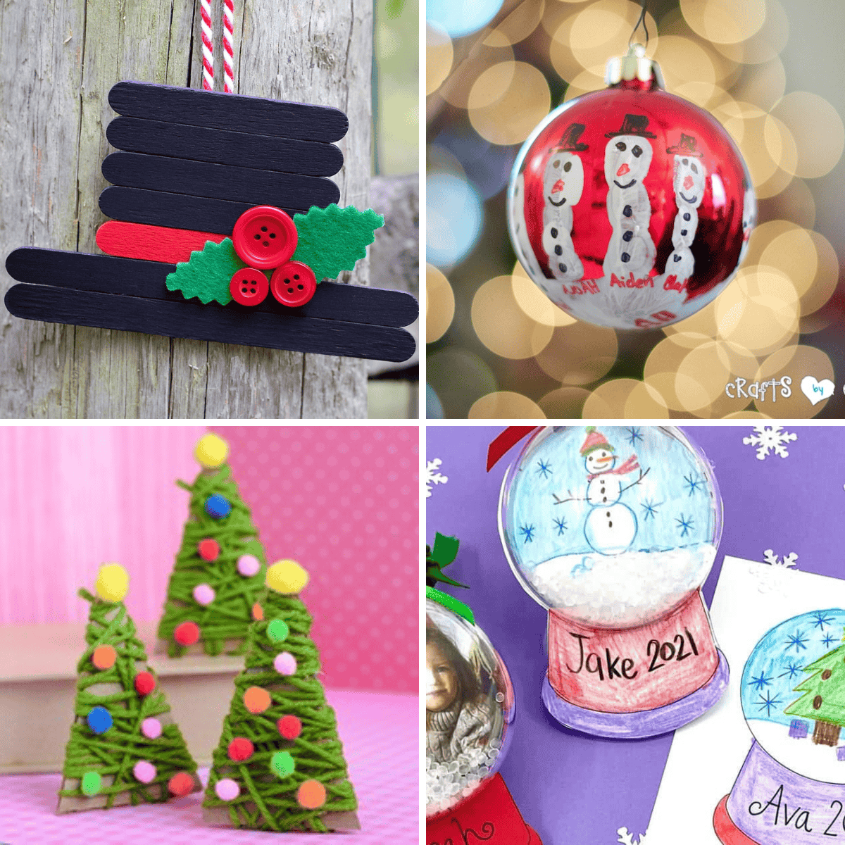 20 Best Christmas Ornament Crafts for Kids Prudent Penny Pincher