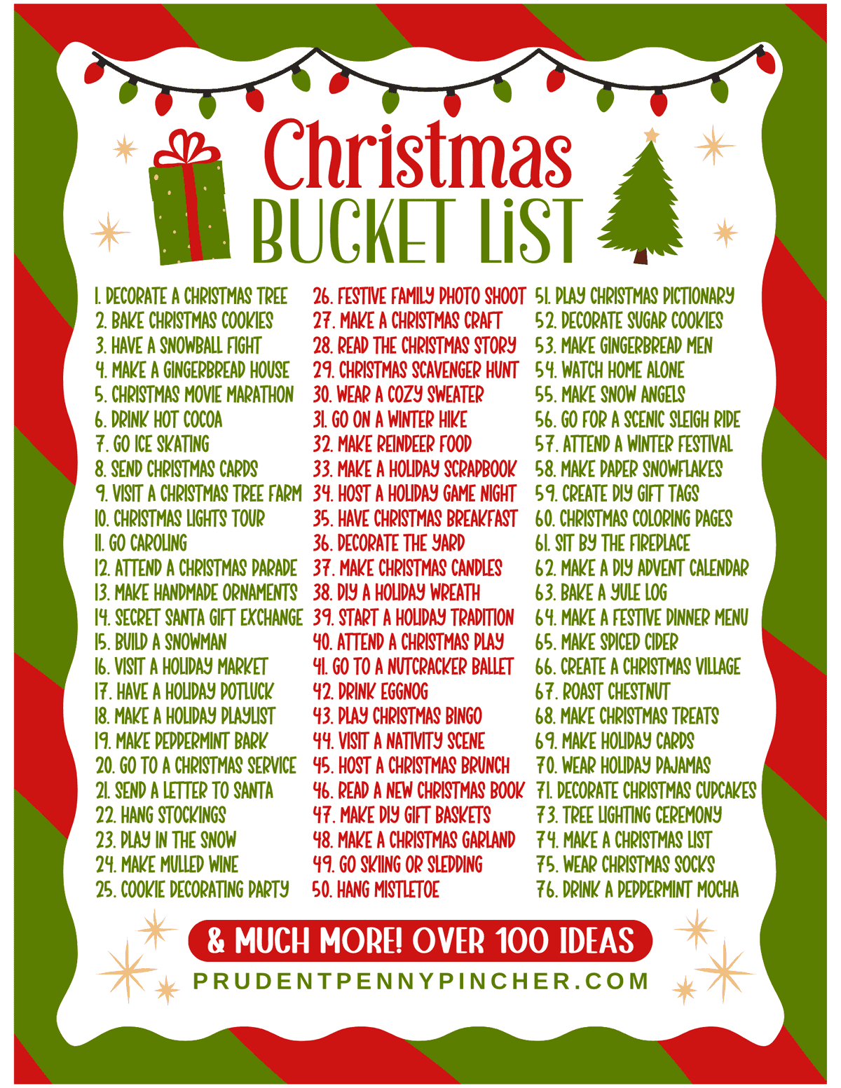 christmas bucket list