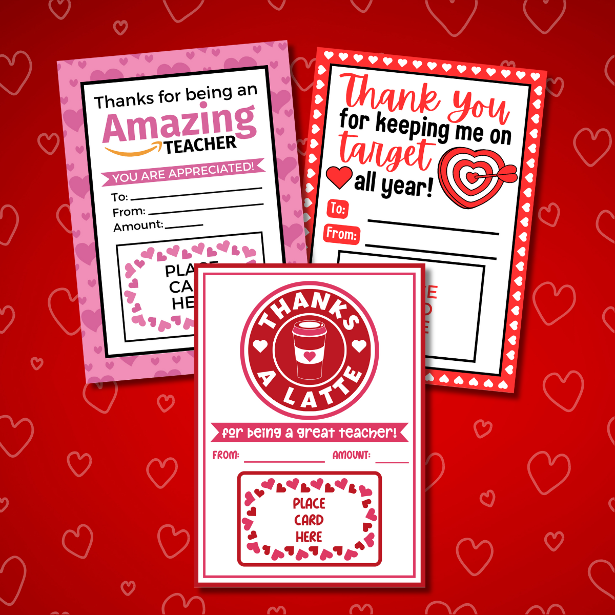 Free Printable Teacher Valentine Gift Card Holders Prudent Penny Pincher