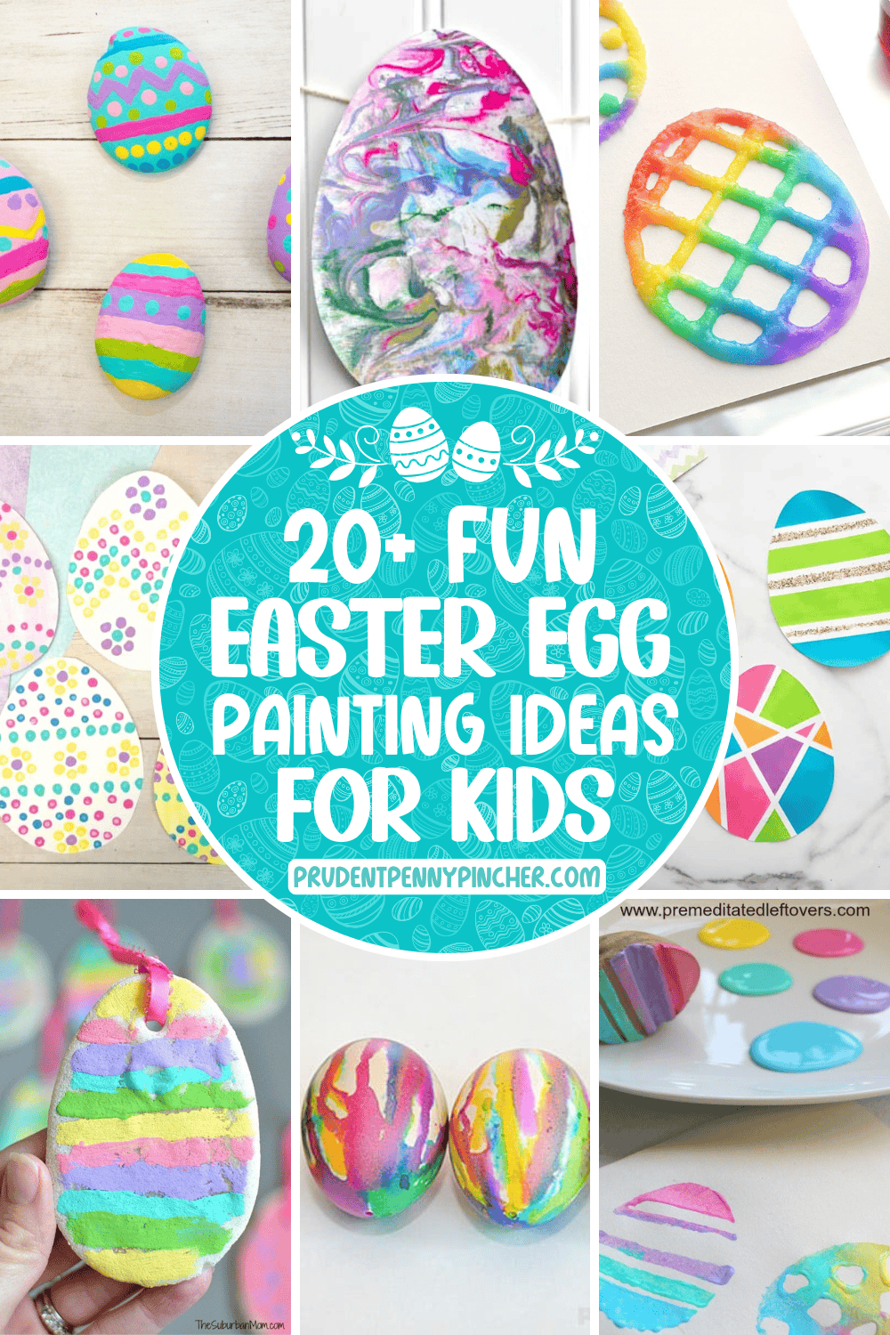 a collection of easter egg painting ideas for kids