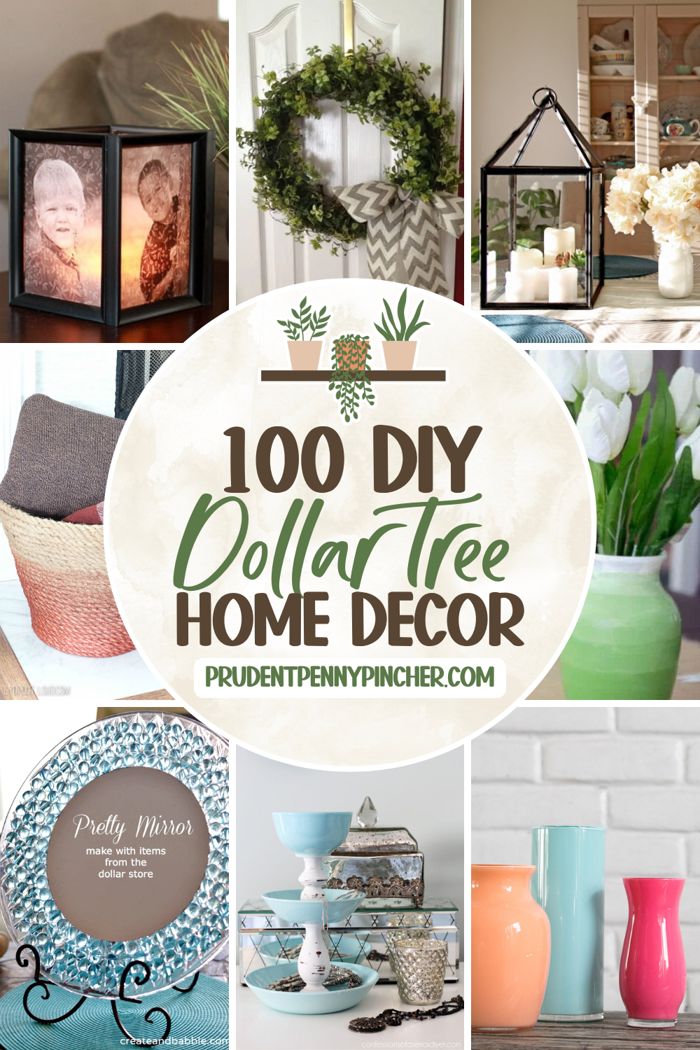 a collection of DIY dollar tree decor ideas